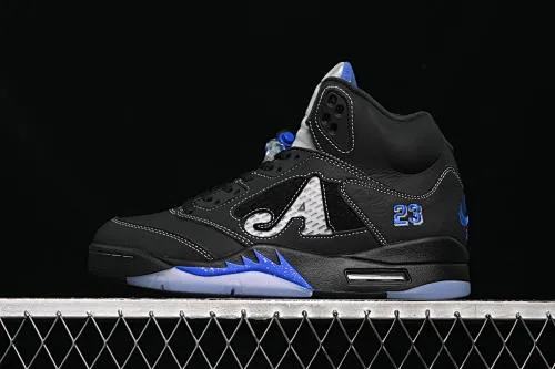 All categories Air Jordan Jordan series basketball shoes Air Jordan 5 OG version Awake NY x Air Jordan 5 "Black Metallic" AJ5 Joe 5 joint model black and gray DV4982-004
